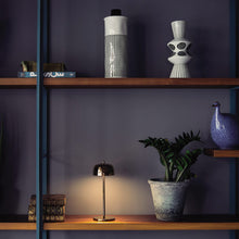 Load image into Gallery viewer, Theta Pro LED Table Lamp in living room.
