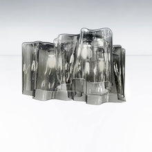 Load image into Gallery viewer, Logico Semi-Flush Mount Ceiling Light in Grey Smoke /Pale Grey/Ceiling Triple Nested.
