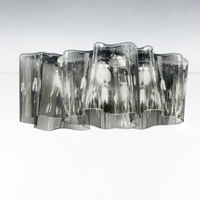 Load image into Gallery viewer, Logico Semi-Flush Mount Ceiling Light in Grey Smoke /Pale Grey/Ceiling Triple Nested.

