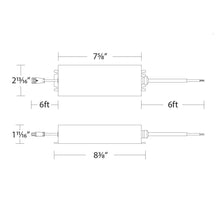 Load image into Gallery viewer, 120-277V/24V Outdoor Remote Power Supply - line drawing.
