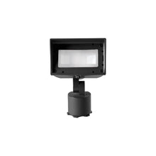 Load image into Gallery viewer, 12V Adjustable Beam Wall Wash LED Landscape Light in Black on Aluminum.
