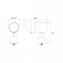 Load image into Gallery viewer, 12V Grand LED Accent Light - line drawing.
