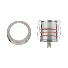 Load image into Gallery viewer, 2 Inch Slim Round LED Inground Light in Stainless Steel (Clear Lens).
