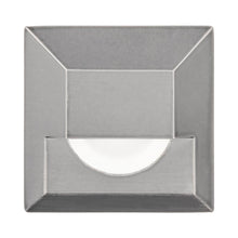 Load image into Gallery viewer, 2 Inch Square LED Step Light in Stainless Steel.

