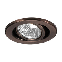Load image into Gallery viewer, 2.5 Inch Low Voltage Adjustable Recessed Trim in Copper Bronze (Halogen).
