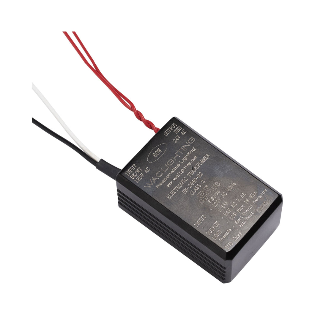 24V Non-Enclosed Electronic Transformer Power Supply (120V/24V/60W).