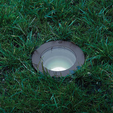 Load image into Gallery viewer, 3 Inch 120V LED Inground Light in outside area.
