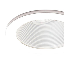 Load image into Gallery viewer, 4 Inch Low Voltage Adjustable Step Baffle Recessed Trim in Detail.
