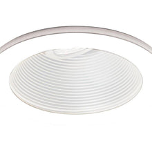 Load image into Gallery viewer, 4 Inch Low Voltage Adjustable Step Baffle Recessed Trim in Detail.

