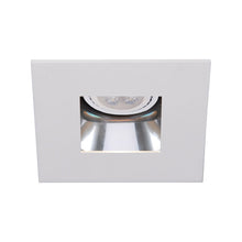 Load image into Gallery viewer, 4 Inch Low Voltage Die-Cast Adjustable Specular LED Recessed Trim in Specular Clear/White (LED/Square).
