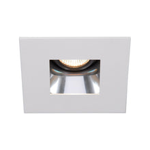Load image into Gallery viewer, 4 Inch Low Voltage Die-Cast Adjustable Specular LED Recessed Trim in Specular Clear/White (Halogen/Square).
