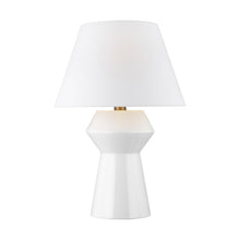 Load image into Gallery viewer, Abaco Inverted LED Table Lamp in Arctic White.

