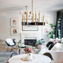 Load image into Gallery viewer, Abrams Chandelier in living room.
