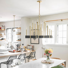 Load image into Gallery viewer, Abrams Chandelier in dining room.
