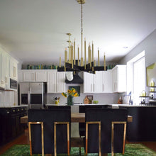 Load image into Gallery viewer, Abrams Chandelier in dining room.
