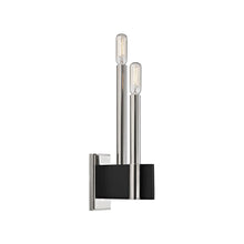 Load image into Gallery viewer, Abrams Wall Light in Polished Nickel.
