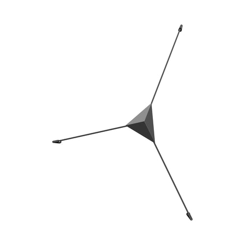 Abstract™ LED Ceiling/Wall Light in Satin Black/Small.
