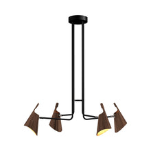 Load image into Gallery viewer, Balance Chandelier in American Walnut (4-Light).
