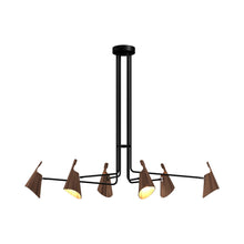 Load image into Gallery viewer, Balance Chandelier in American Walnut (6-Light).
