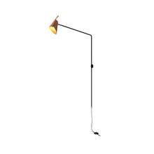 Load image into Gallery viewer, Balance Swing Arm Wall Light in Imbuia.
