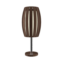 Load image into Gallery viewer, Barrel Table Lamp in American Walnut.
