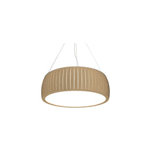 Load image into Gallery viewer, Barril LED Drum Pendant Light in Maple (19.69-Inch).
