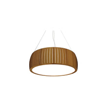 Load image into Gallery viewer, Barril LED Drum Pendant Light in Teak (19.69-Inch).
