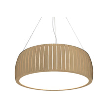 Load image into Gallery viewer, Barril LED Drum Pendant Light in Maple (31.5-Inch).
