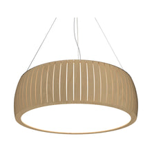 Load image into Gallery viewer, Barril LED Drum Pendant Light in Maple (35.43-Inch).
