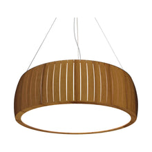 Load image into Gallery viewer, Barril LED Drum Pendant Light in Teak (35.43-Inch).
