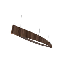 Load image into Gallery viewer, Canoe LED Pendant Light in American Walnut (Small).
