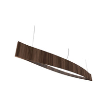 Load image into Gallery viewer, Canoe LED Pendant Light in American Walnut (Medium).
