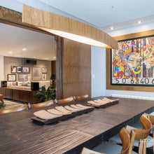 Load image into Gallery viewer, Canoe LED Pendant Light in dining room.
