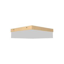 Load image into Gallery viewer, Clean Slim LED Flush Mount Ceiling Light in Maple (Small).
