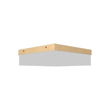 Load image into Gallery viewer, Clean Slim LED Flush Mount Ceiling Light in Maple (Small).
