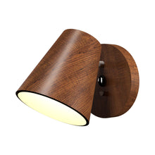 Load image into Gallery viewer, Conic Wall Light in Imbuia.

