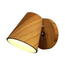 Load image into Gallery viewer, Conic Wall Light in Teak.
