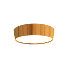 Load image into Gallery viewer, Conical LED Flared Flush Mount Ceiling Light in Teak (21.65-Inch).
