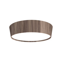 Load image into Gallery viewer, Conical LED Flared Flush Mount Ceiling Light in American Walnut (25.59-Inch).
