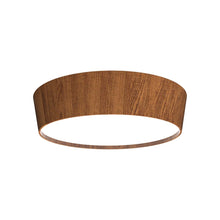 Load image into Gallery viewer, Conical LED Flared Flush Mount Ceiling Light in Imbuia (25.59-Inch).
