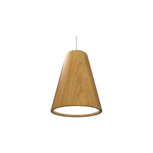 Load image into Gallery viewer, Conical Narrow Pendant Light in Louro Freijo (Small).
