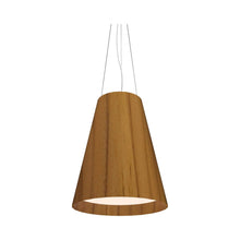 Load image into Gallery viewer, Conical Narrow Pendant Light in Teak (Large).
