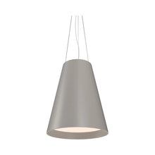 Load image into Gallery viewer, Conical Narrow Pendant Light in Light Grey (Large).
