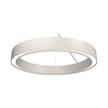 Load image into Gallery viewer, Cylindrical LED Pendant Light in Light Grey.
