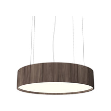 Load image into Gallery viewer, Cylindrical Small LED Pendant Light in American Walnut.
