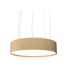 Load image into Gallery viewer, Cylindrical Small LED Pendant Light in Maple.
