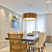 Load image into Gallery viewer, Cylindrical Small LED Pendant Light in dining room.
