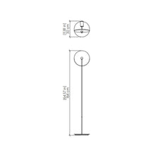 Load image into Gallery viewer, Dot Floor Lamp - line drawing.
