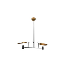 Load image into Gallery viewer, Dot Linear Pendant Light in Louro Freijó (2-Light).
