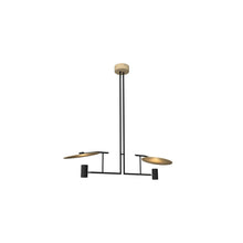 Load image into Gallery viewer, Dot Linear Pendant Light in Maple (2-Light).
